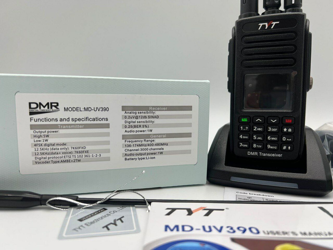 ЦИФРОВАЯ РАДИОСТАНЦИЯ TYT MD-UV 390 DMR